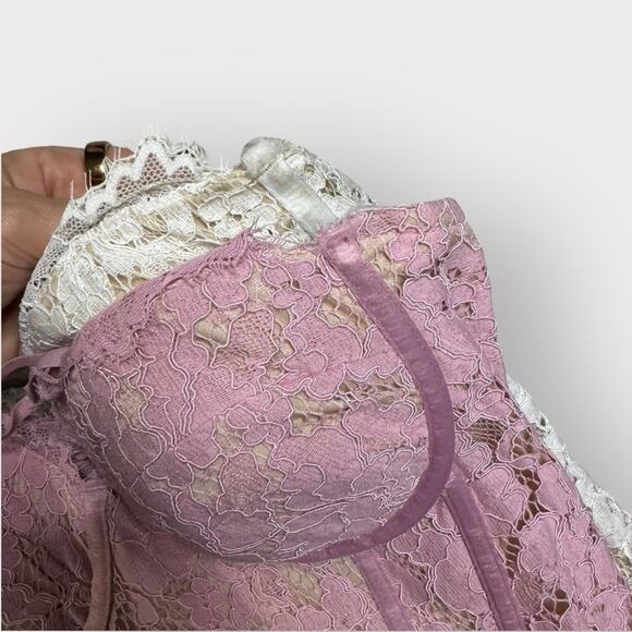 (2) lace corset lace bustier tanks - Picture 6 of 8